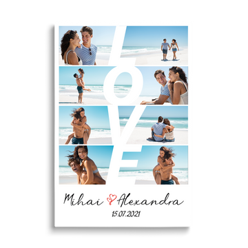TABLOU CANVAS PERSONALIZAT "LOVE"